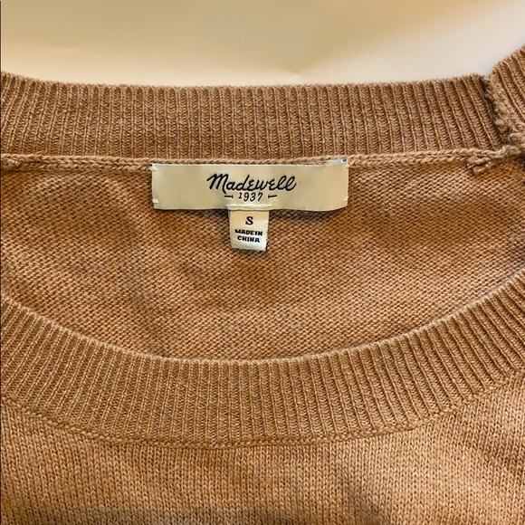 Madewell Sweater with Waffle Sleeve Detailing - Picture 5 of 6
